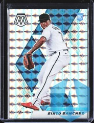 2021 Panini Mosaic Silver Prizm Rookie RC #202 Sixto Sanchez Marlins
